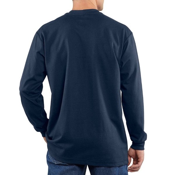 Carhartt FR Cotton Long-Sleeve Shirt in Navy